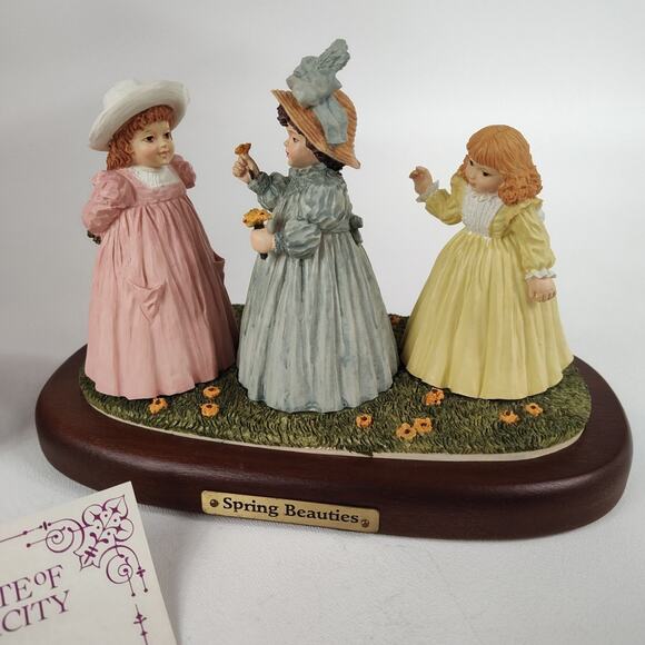 Maud Humphrey Bogart Spring Beauties Figurine Limited H1387 Certificate In Box - Picture 2 of 5